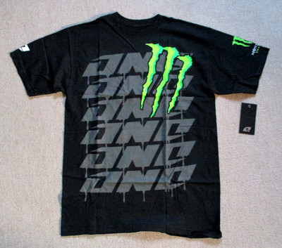 One Industries Monster T-Shirt MX Cross Kawasaki Yamaha Team Energy M Neu Enduro