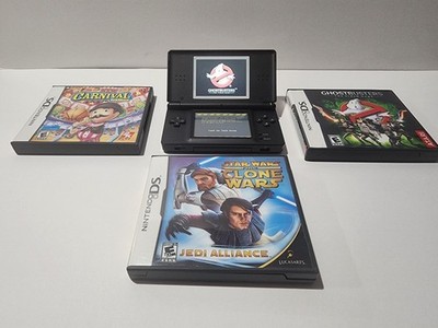 Nintendo DS Lite Handheld System - Onyx Black with 3 games