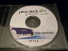 PLUS DECK 2c Cassette Tape Converter for PC Software disc Version 3.25c BTO