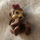 Barbie Monkey Figure I Can Be A Zookeeper Pink Bow No Bottle — photo 1