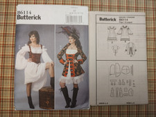 Butterick B6114 ladies sz 6-14 pirate costume historical sewing pattern