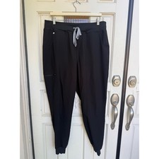 FIGS Zamora Jogger Scrub Pants Black Technical Collection Womens Size XL