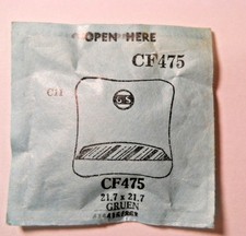GS CF475 Watch Crystal For Gruen 415/863 - 21.7 x 21.7 mm - Replacement / Repair