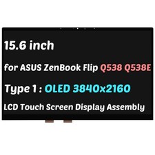 15.6 for ASUS ZenBook Flip Q538 Q538E UHD OLED LCD Touch Screen Display Assembly