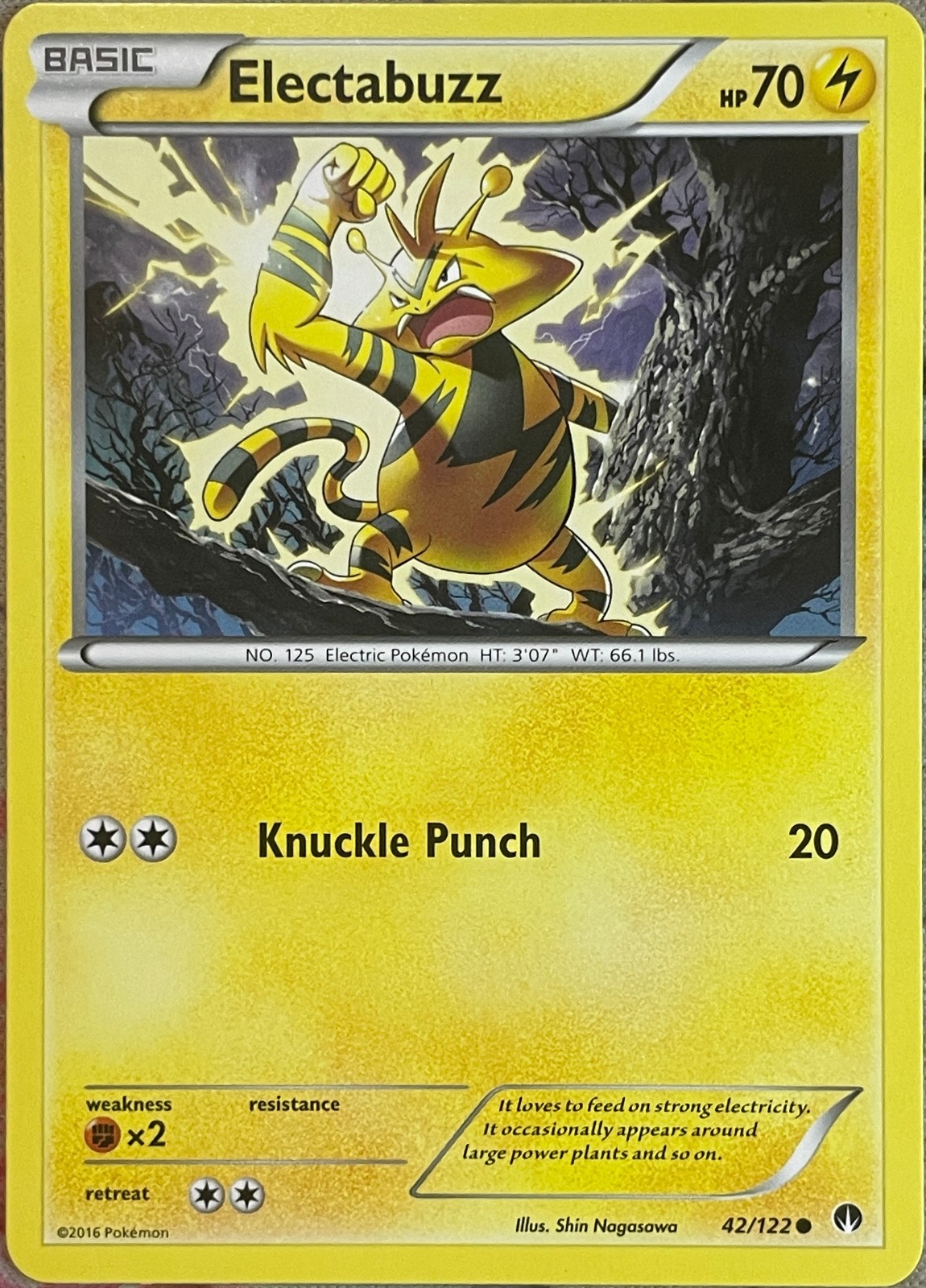 Electabuzz - 42/122 - XY Breakpoint Pokemon 2016