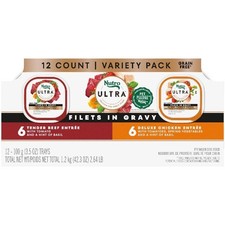Nutro Ultra Filets In Gravy Beef Deluxe Chicken Wet Dog Food Variety Pack