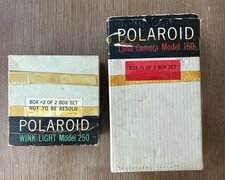 Vintage Polaroid Land Model 160 Camera w/Polaroid Wink Light Model 250. In Box