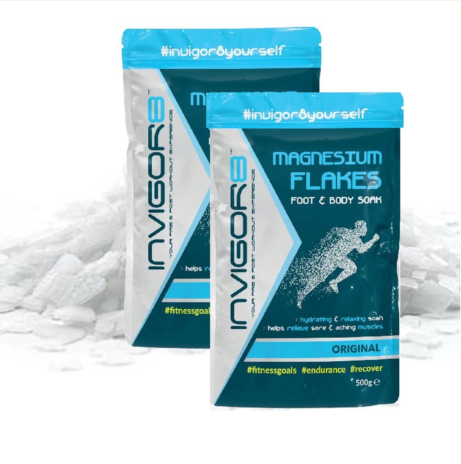 2 Magnesium Flakes Foot & Bath Soak Magnesium Chloride Relaxing Muscle Soak 500g