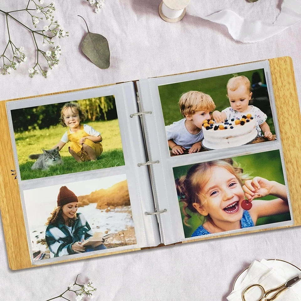 Альбом Fotos 4x6 Capacidad 200 фотографий Libro Recuerdos Familia Regalo Mama Abuela - Изображение 4 из 4