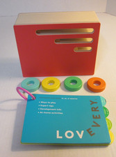 Lovevery Count and Slide Ring Chute Toy  Guide - 18 VGUC Realist Play Kit