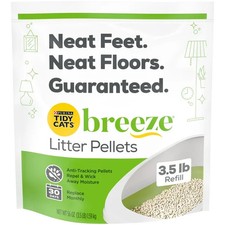Purina Tidy Cats Breeze Non Clumping Cat Litter Pellets, Low Dust, 3.5 lb Pouch