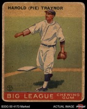 1933 Goudey #22 Pie Traynor Pirates HOF 1 - POOR