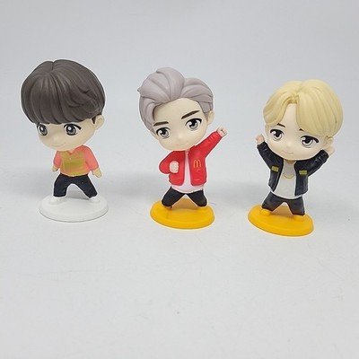 Lot of 3 TinyTAN x BTS Encore Edition Figures Suga 3.5'' McDonalds