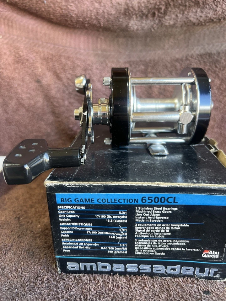 Abu Garcia Ambassadeur 6500CL Big Game Collection Sweden w/ Box & Papers Service - Image 3 of 4