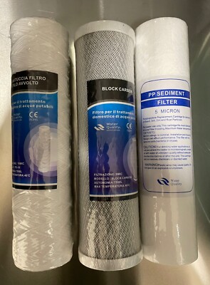 Kit 3 filters purifier purifier drinking water wire wrapped coal cloth