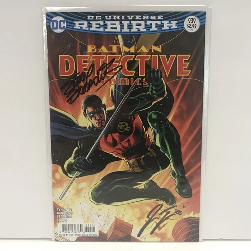 DETECTIVE COMICS #939 ROBIN VARIANT SIGNED BY EDDY BARROWS+JAMES TYNION IV NM