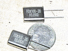 2 NEW FOX ABRACON HC-49 FOX100-20 10.000 10 MHz STANDARD RADIAL CRYSTAL U HC18