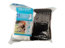 Gildan Smart Basics Boys Crew Socks 6 Pairs (10-2.5)