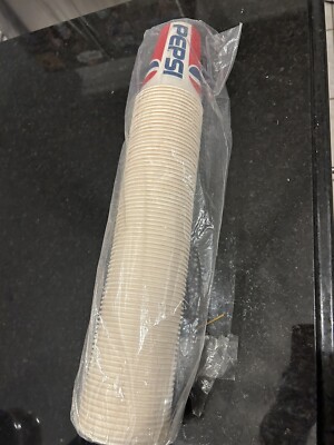 VINTAGE PEPSI 75 WAX PAPER CUPS 10 Oz Cups In Sealed Package | eBay