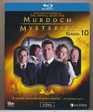 MURDOCH MYSTERIES – SEASON 10 (4 Blu-Ray VG+) Yannick Bisson / Helen Joy