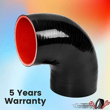 3 inch 90 Degree Elbow Silicone Hose Pipe Intercooler Coupler Turbo Black Red