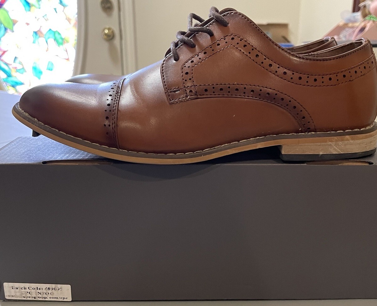 Stacy Adams Mens 9 M Brown Leather Casual Oxford Shoes SL 1875 502-21 Vtg 50 main image 4