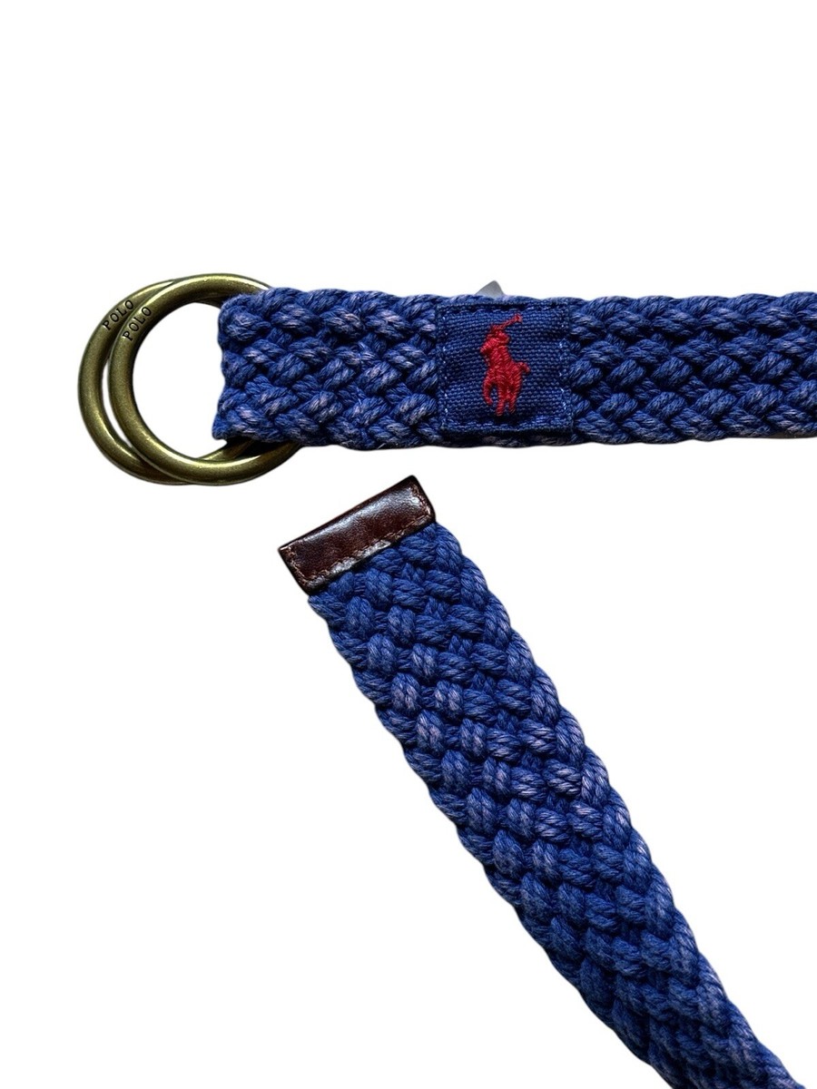 ベルト RALPH LAUREN Braided Cotton Belt Polo Ralph Lauren Leather-Trim Braided D Ring Cotton Belt