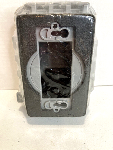 TayMac Weatherproof Receptacle Cover For Wet & Damp Location Gray MM410G 1-Gang - Picture 4 of 6