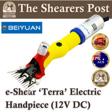 Beiyuan e-Shear ‘Terra’ Electric Handpiece 12V DC Shearer Sheep Shearing Clipper
