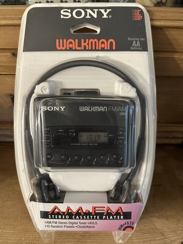 VTG Sony WM-FX28 Walkman AM FM Stereo Cassette Player Clock Alarm ALVS Sealed - Picture 12 of 15