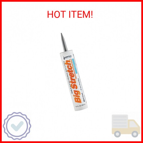Sashco Big Stretch Acrylic Latex High Performance Caulking Sealant, 10.5 oz Cart
