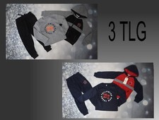 Jungen Sportanzug Neu Kinder Jogginganzug 110-158 3Tlg Trainingsanzug Jacke Hose