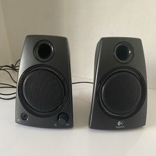 Longitech Z130 PC Speakers Full Stereo Sound Strong Bass 3.5 mm Input Black 6x4  