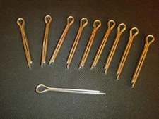 10 PC STAINLESS STEEL SPLIT PIN 1/4" X 2 1/2" LENGTH COTTER 6X65