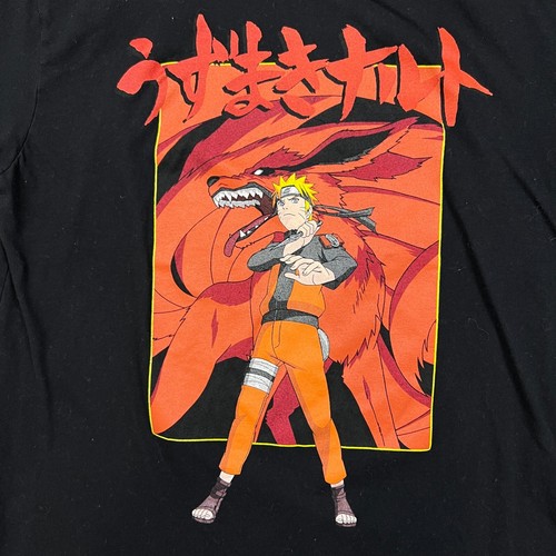 Vintage 2007 Naruto Shippuden T Shirt Mens Large Black Sasuke Graphic Anime Tee - Picture 2 of 8