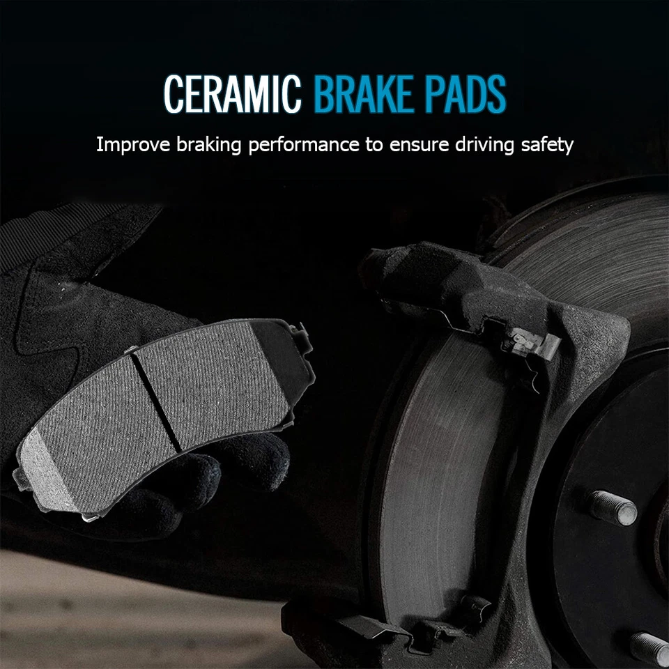 Front & Rear Ceramic Brake Pads for 2014 - 2019 Nissan Rogue 17 - 19 Rogue Sport - Imagem 4 de 4