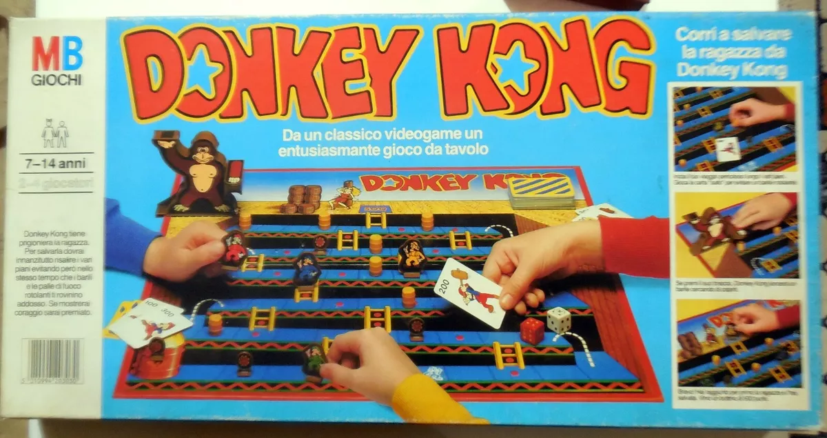 vintage GIOCO DA TAVOLA DONKEY KONG MB GIOCHI NINTENDO 1980s