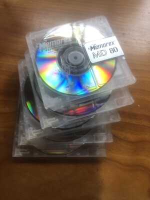 Lot De 5 Minidisc Memorex SG - 80 Minutes - Neufs Sous Blister