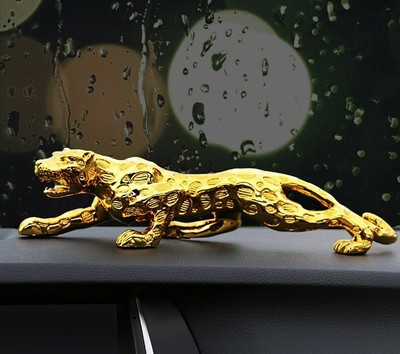 Modern Gold Panther Sculpture Resin Leopard Statue Figurine Home Decoration Gift | eBay