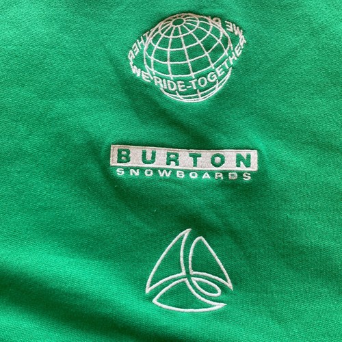 Burton Northline Pullover Hoodie - Green - Medium - Embroidered - Picture 14 of 20