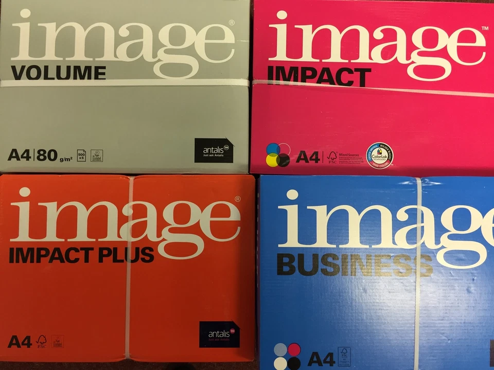 IMAGE VOLUME BUSINESS IMPACT PLUS A4 PAPER - 60 80 100 120 160 200 gsm 2500 box