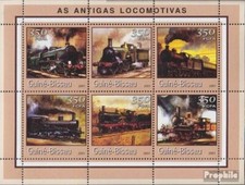 Guinée-bissau 1725-1730 Feuille miniature neuf avec gomme originale 2001 transpo