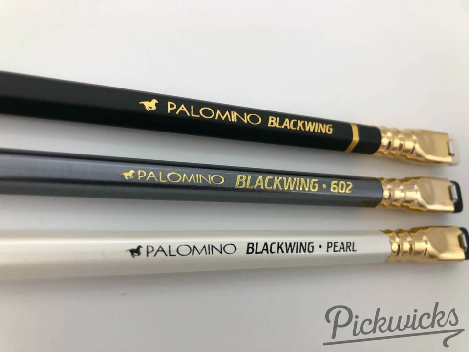 3 Lápices Raros - Retirado Palomino Blackwing Original, Perla, 602 con Logotipo de Caballo Foto 2 de 4