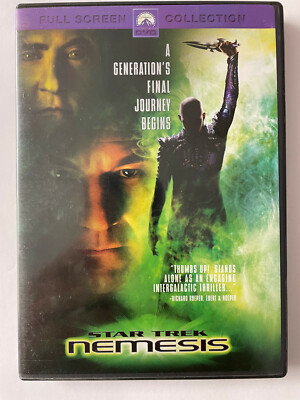STAR TREK NEMESIS Full screen DVD (2002) Patrick Stewart