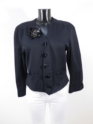RENZO Damen Jacke Blazer in Gr 36 DE / Schwarz Klassisch Neuwertig ( R 5380 )