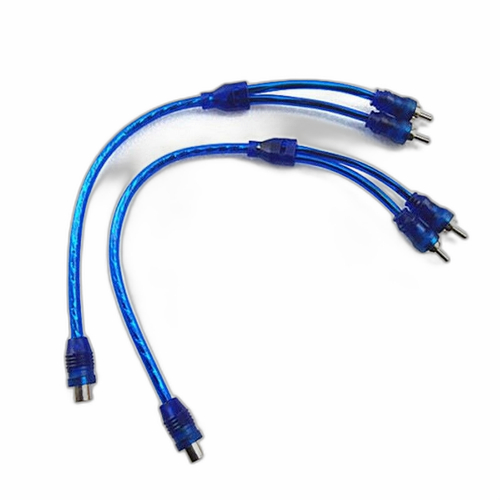 RCA Y Splitter Cable 2M to 1F Adapter – Dual Output, Fast UK Delivery - Picture 2 of 9