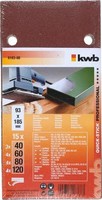 Kwb Quick-Stick Schleifstreifen Holz & Metall Sparpack 93 X 185 Mm K40,60,80,120