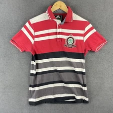 Borgoforte BFG Polo Shirt Mens Size L Black and Red Striped Italian Designer