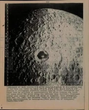 1967 Press Photo Backside of the moon captured by Lunar Orbiter III. - hpw11652