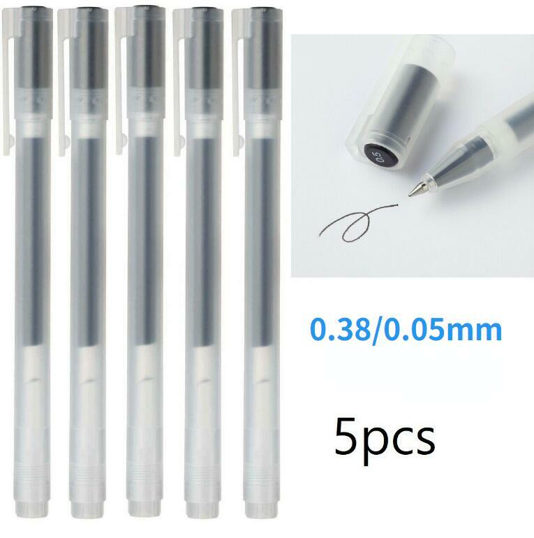 5pcs Moma MUJI Japan 0.38/0.5mm Nontoxic Gel Ink Pen 4color MUJI